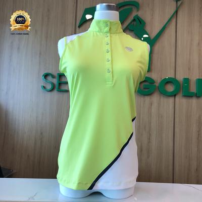 ÁO GOLF NỮ BA LỔ CÓ CỔ FANTOM 22182TL171 GR/NEON