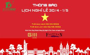 Thông Báo Nghỉ Lễ 30/04 - 01/05