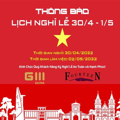 Thông Báo Nghỉ Lễ 30/04 - 01/05