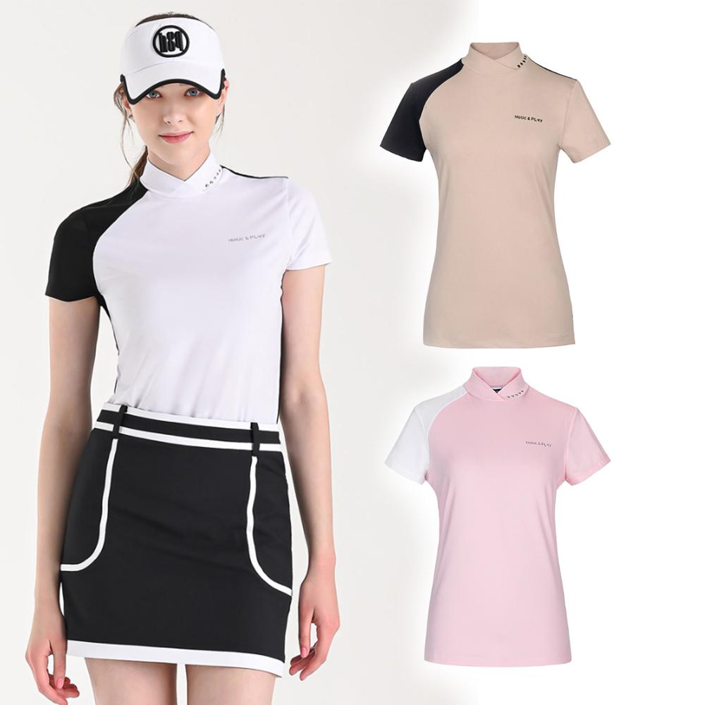 Áo golf nữ ngắn tay Holic & Play HC2WTS004